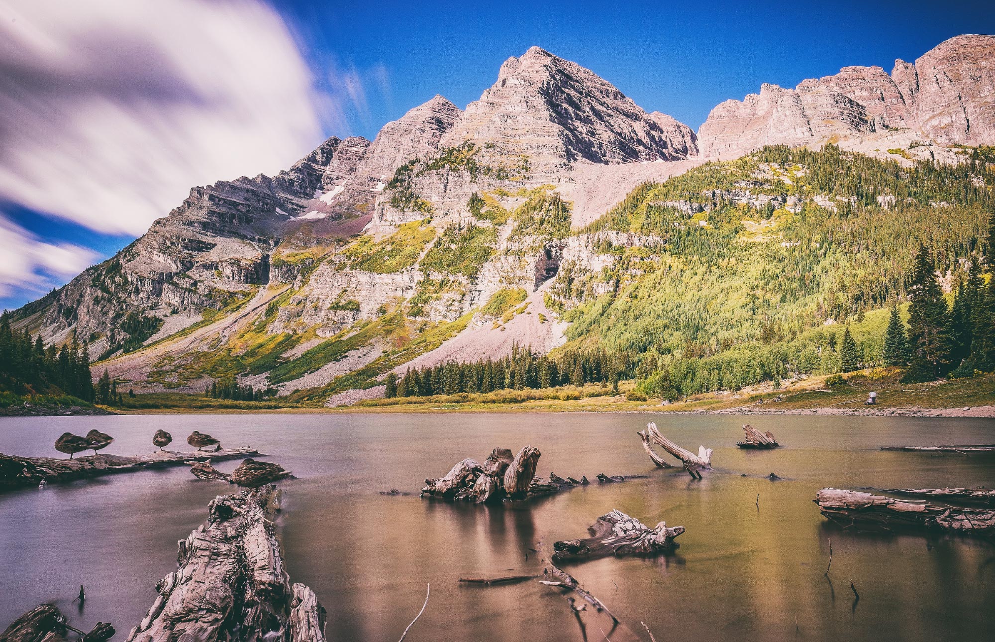 Mountain By a Lake