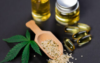 Hemp Oil and Seed Wellness Display Hemp Oil and Seed Wellness Display