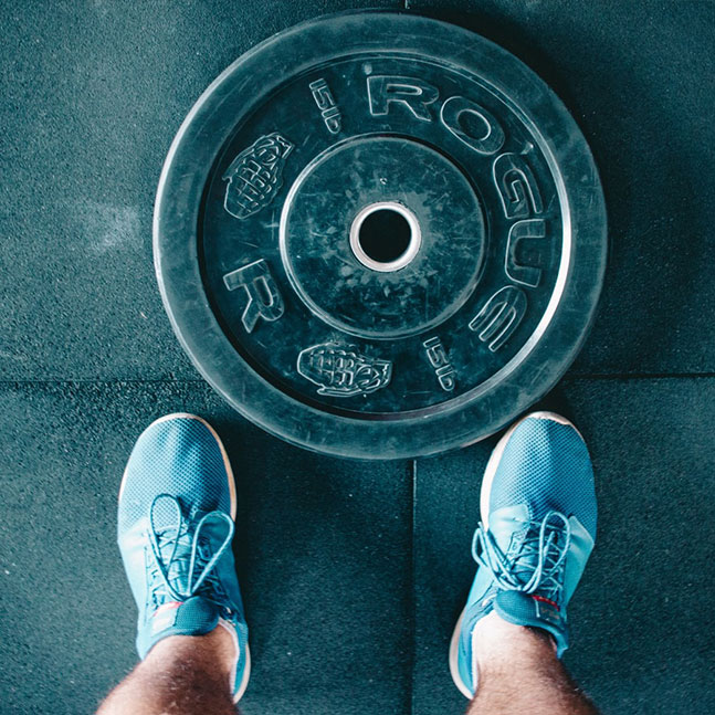 Weight Plate on Floor Weight Plate on Floor