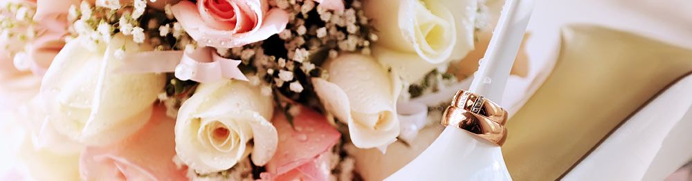 Wedding Bouquet and Rings