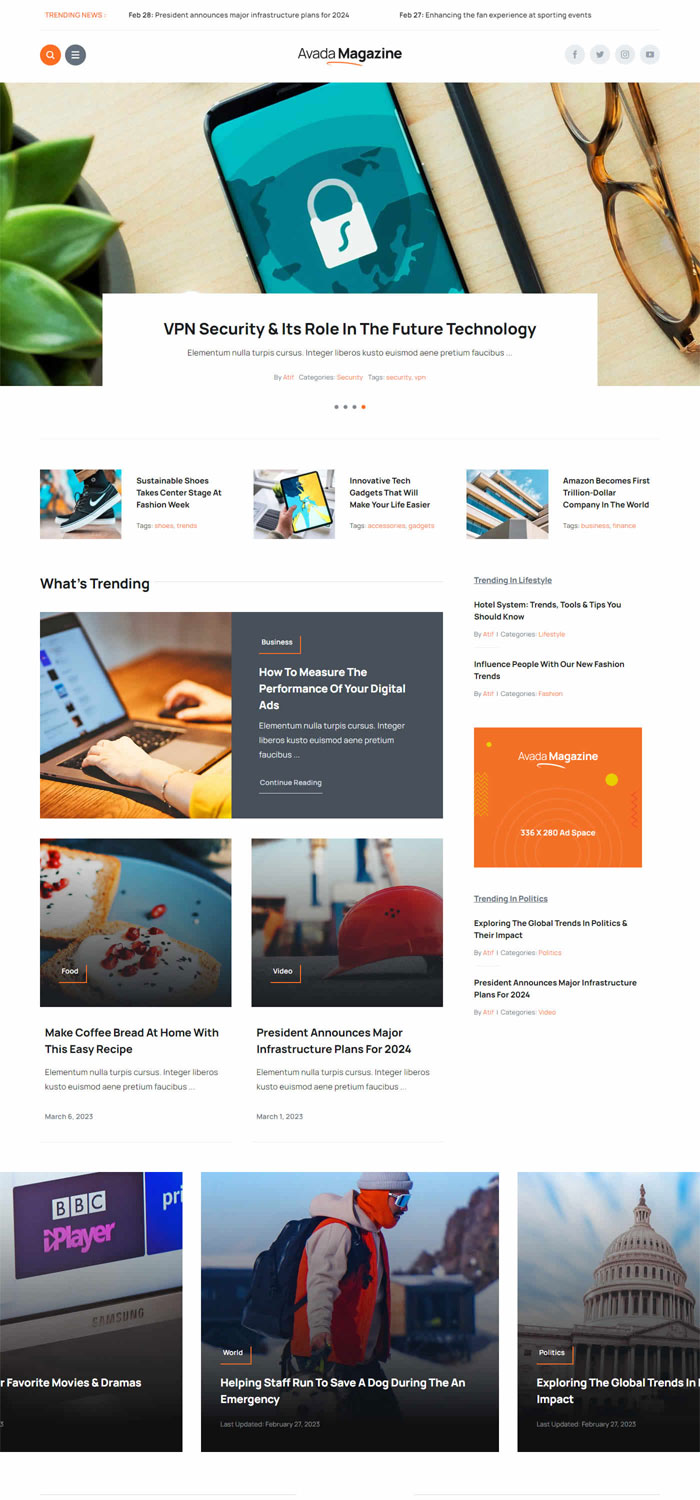 Magazine Homepage 3