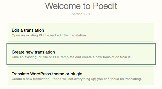 Translations in Poedit