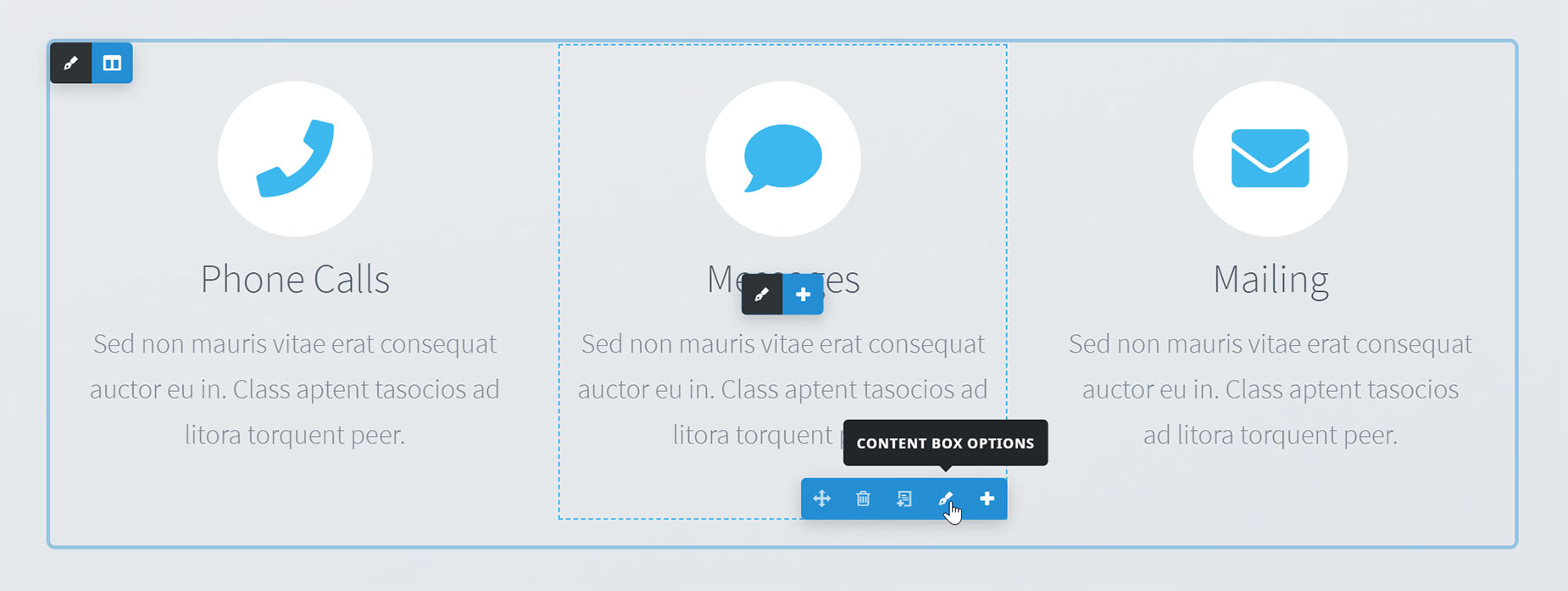 Avada Builder Live - Content Box Options