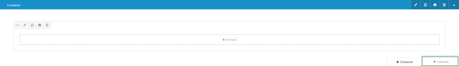 Loading a column on an existing page