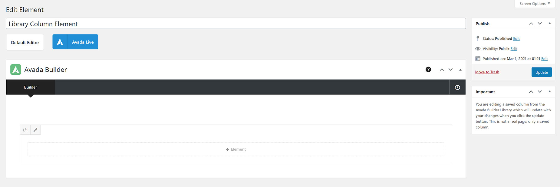 Create Library Element