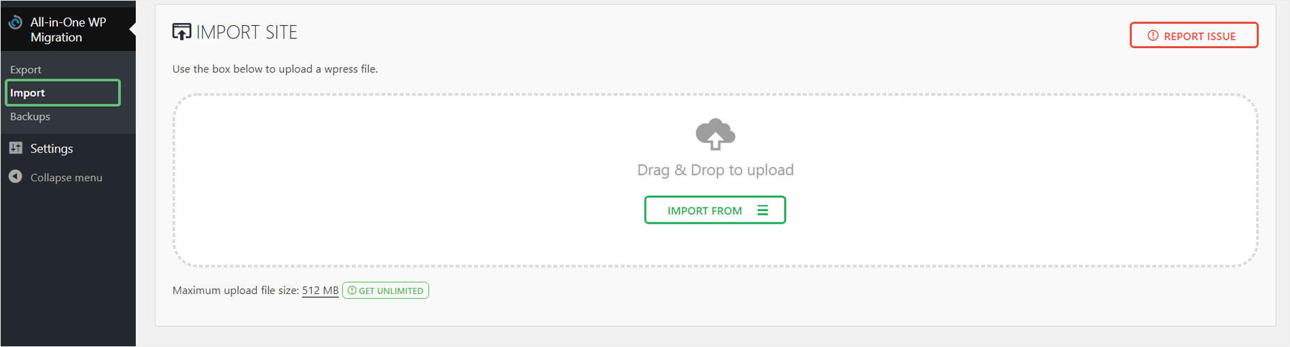 Alternate Demo Method - Import