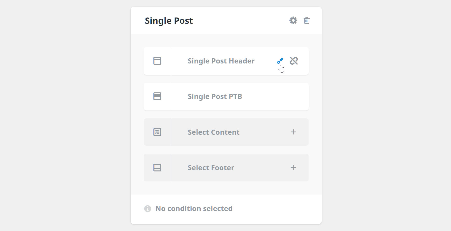 Adding A Header To A Conditional Layout