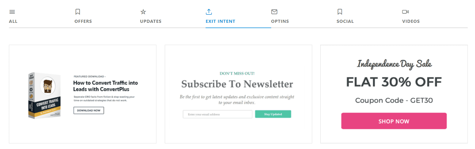 Exit Intent Popups Exit Intent Popups