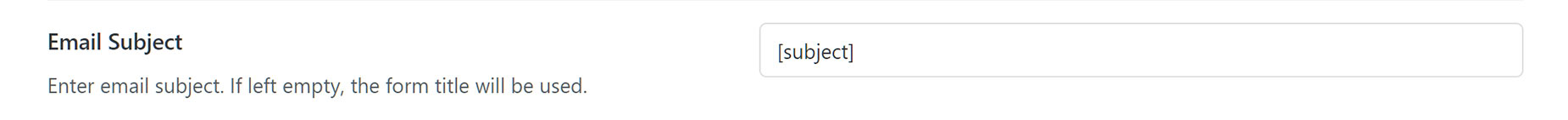 Submission - Email - Email Subject