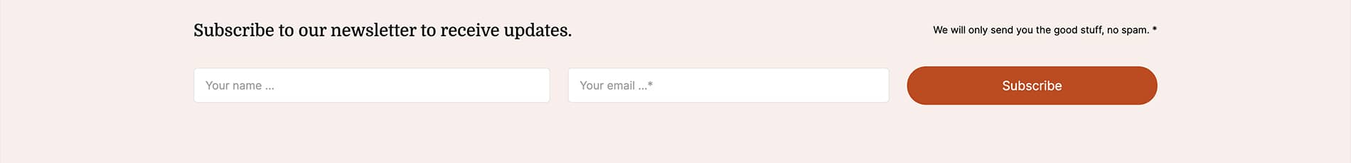 Subscription Form
