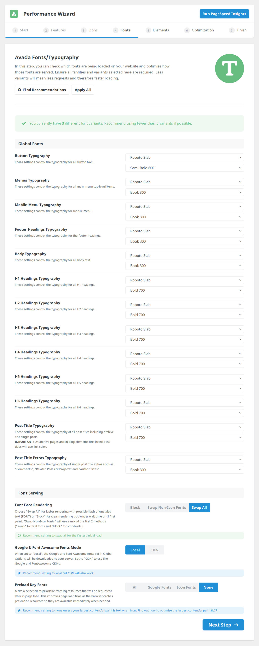 Performance Wizard Step - 4.1
