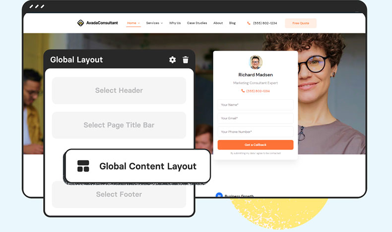 Avada Global Layout Control