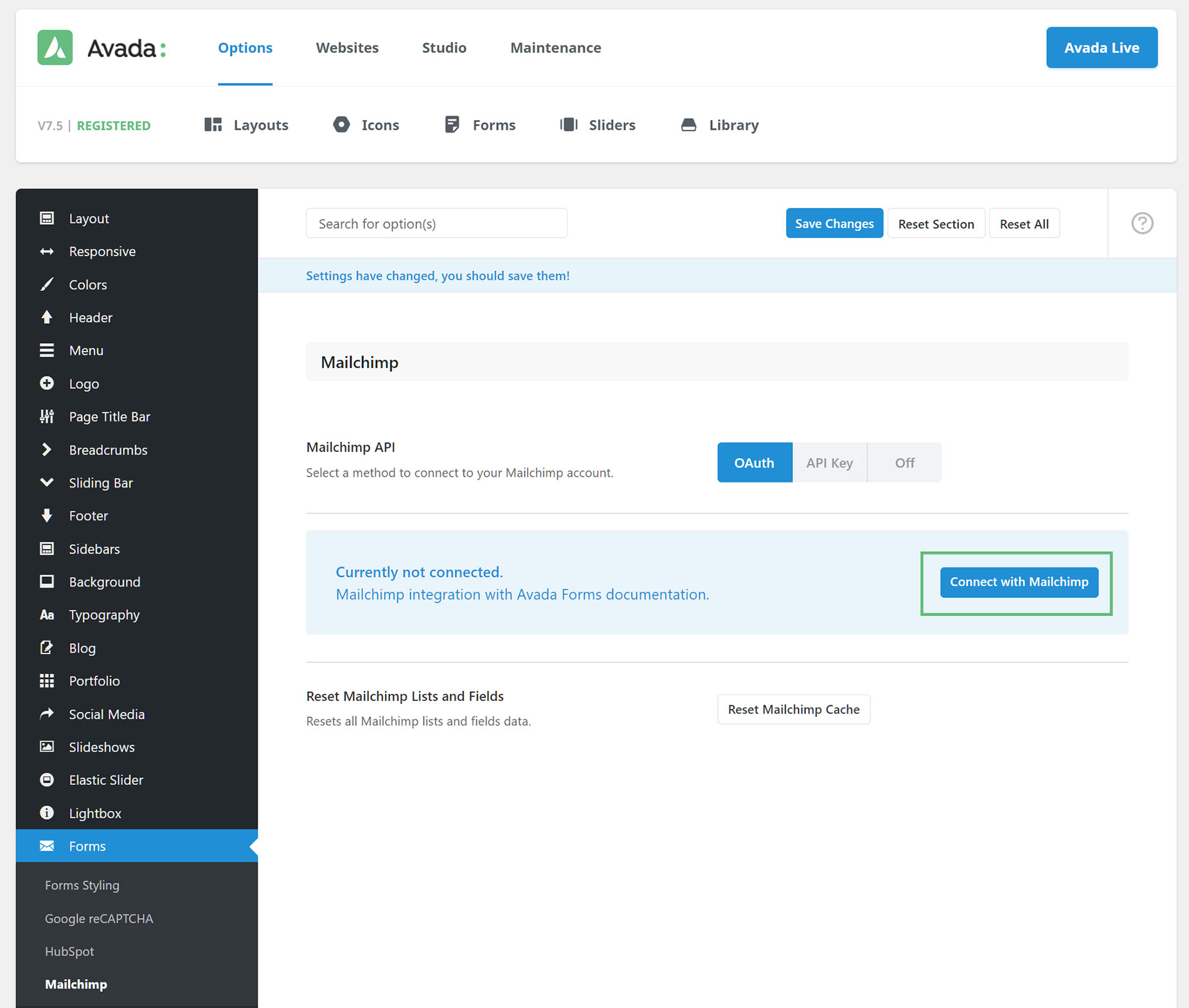 Connect To Mailchimp - OAuth