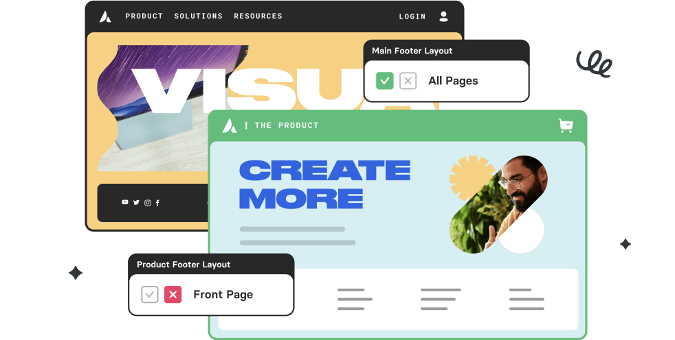 Assign Footers To Different Pages