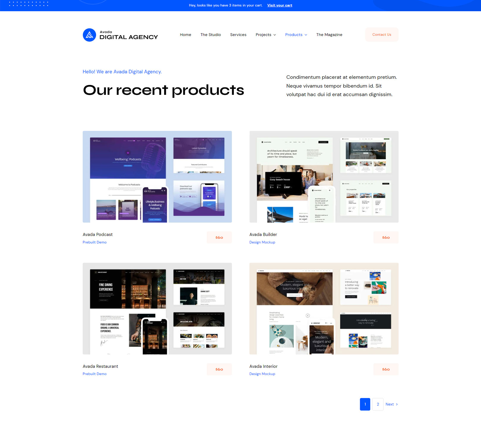 Avada Digital Agency Post Card Image Element Mockup