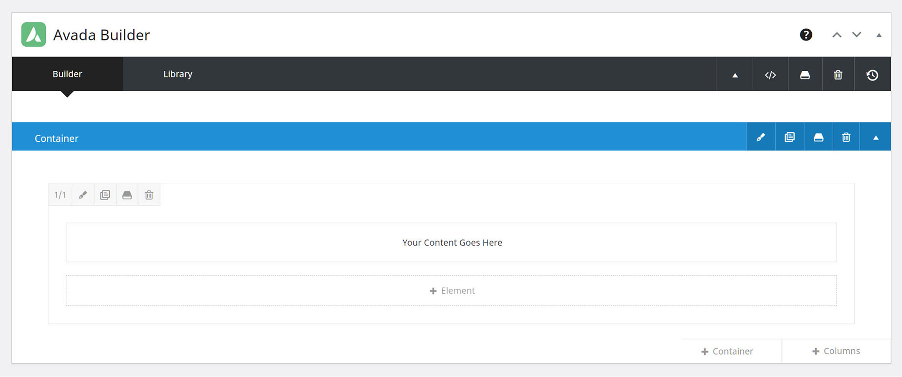 Avada Builder > Builder Options Avada Builder - Builder Options