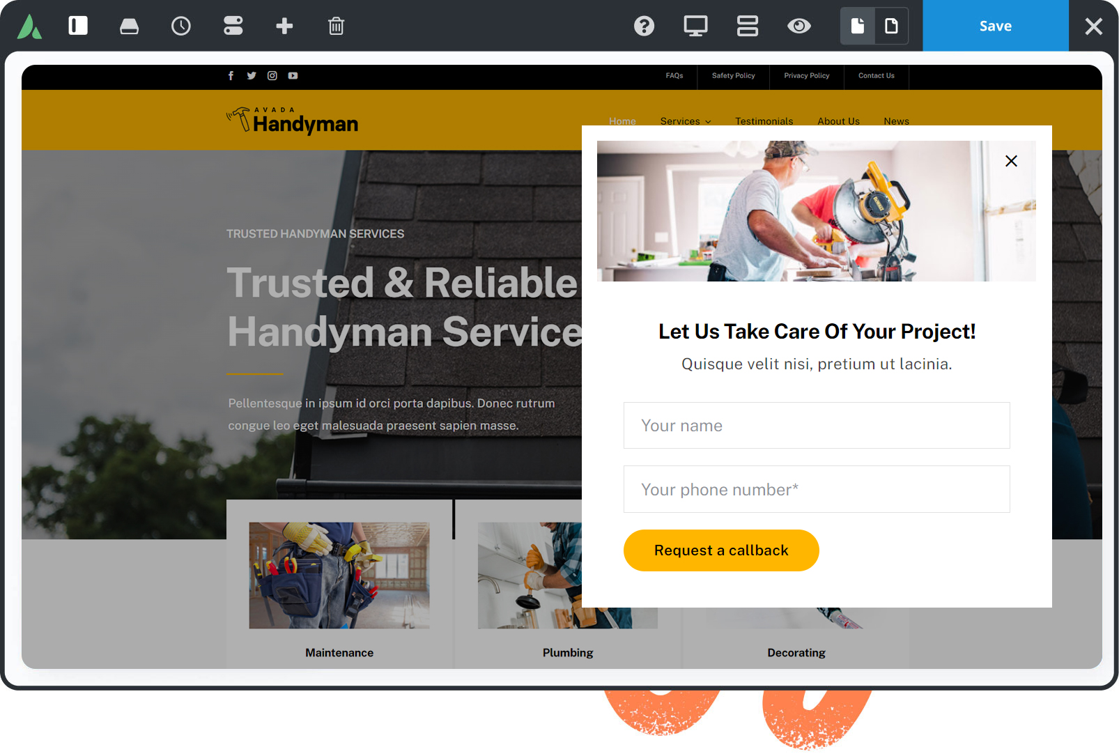 Avada Off Canvas Builder Illustration