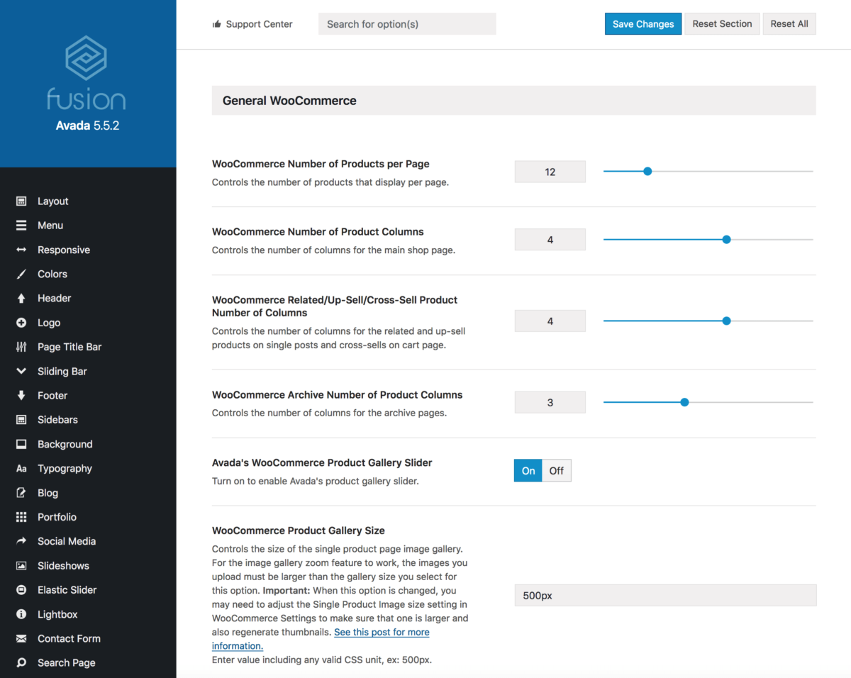 Theme Options WooCommerce Theme Options WooCommerce