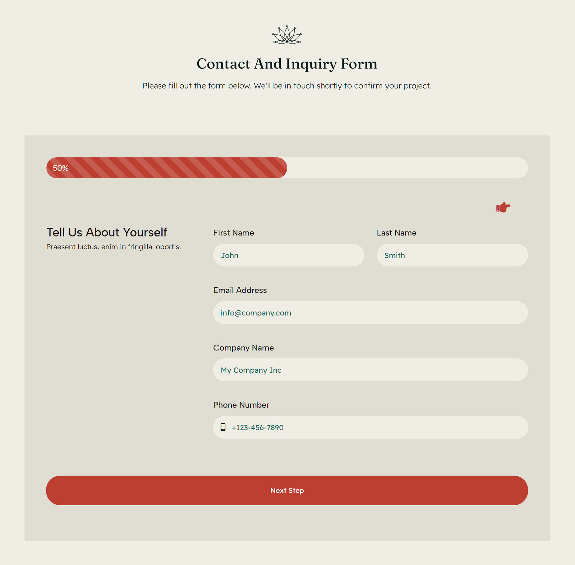 Multi-step Forms - Section 1