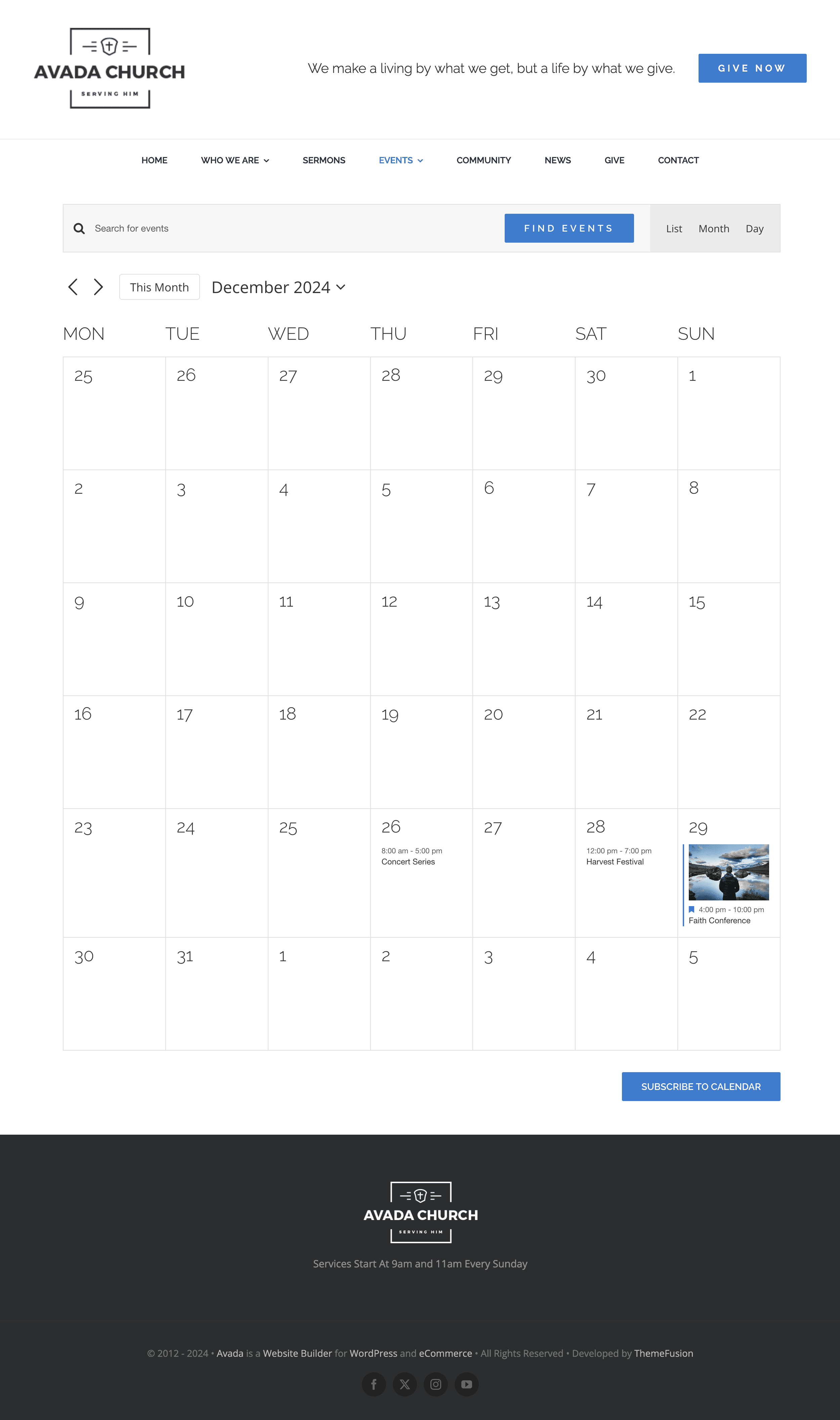 The Events Calendar Events View The Events Calendar Events View