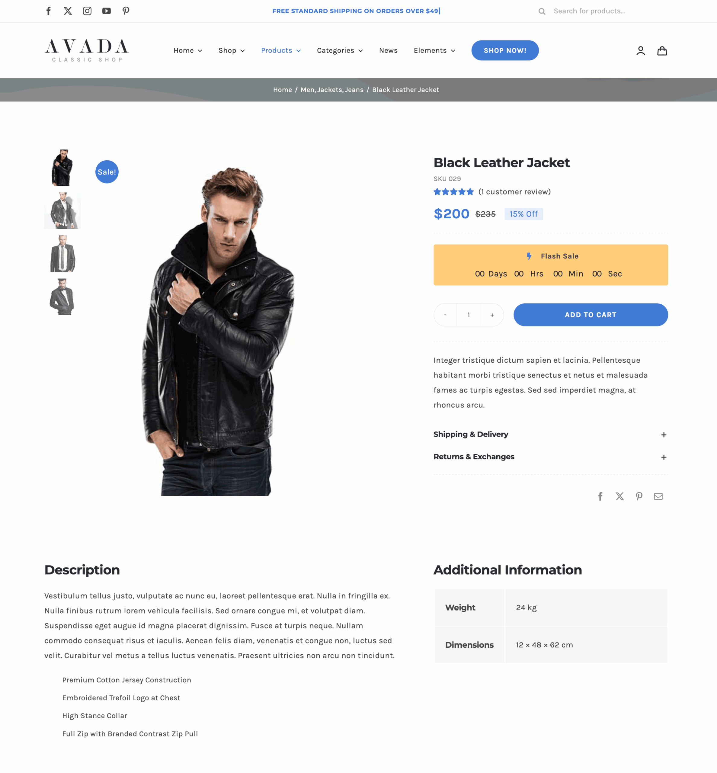 Avada Woo Additional Info Element