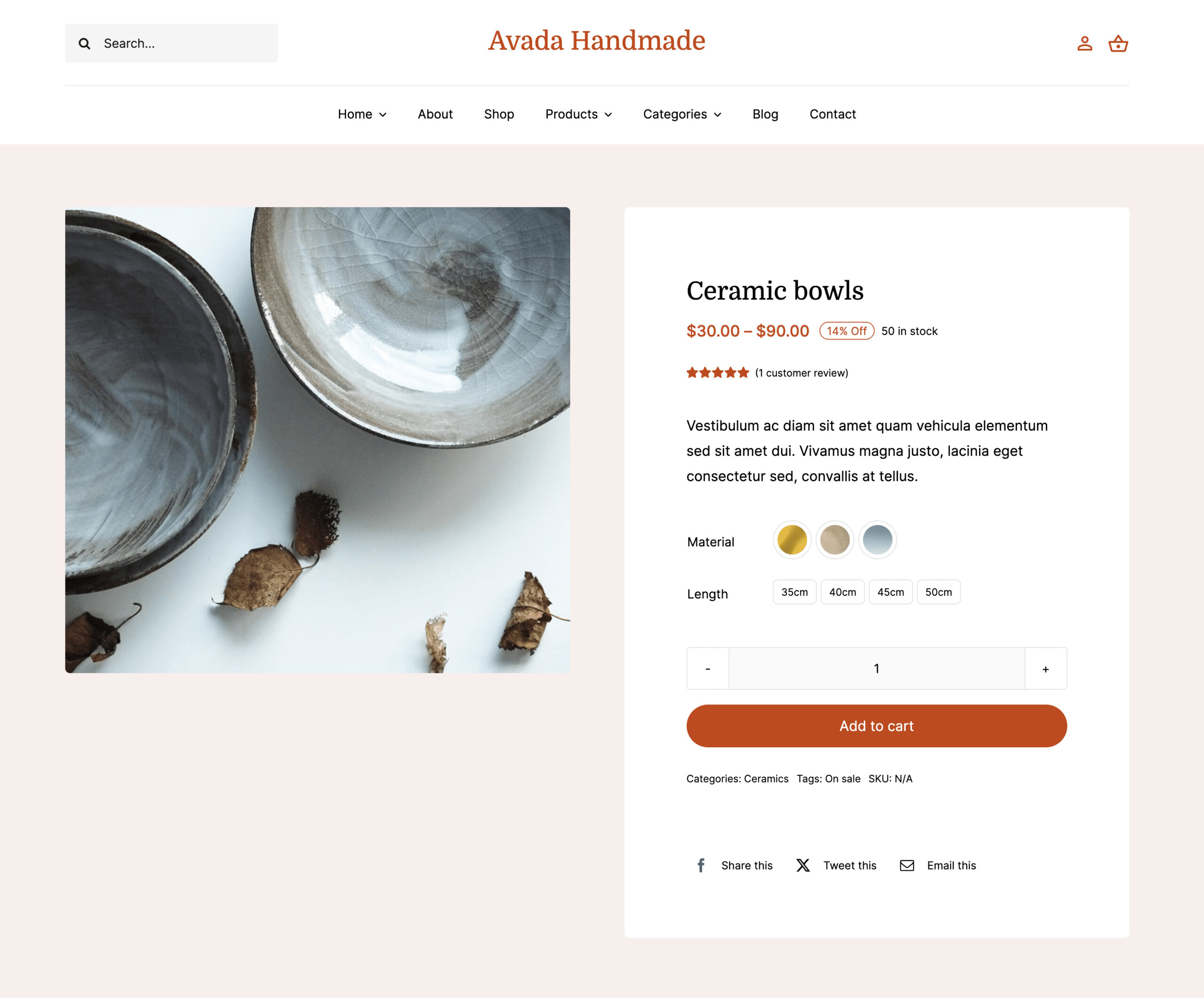 Avada Woo Short Description Element