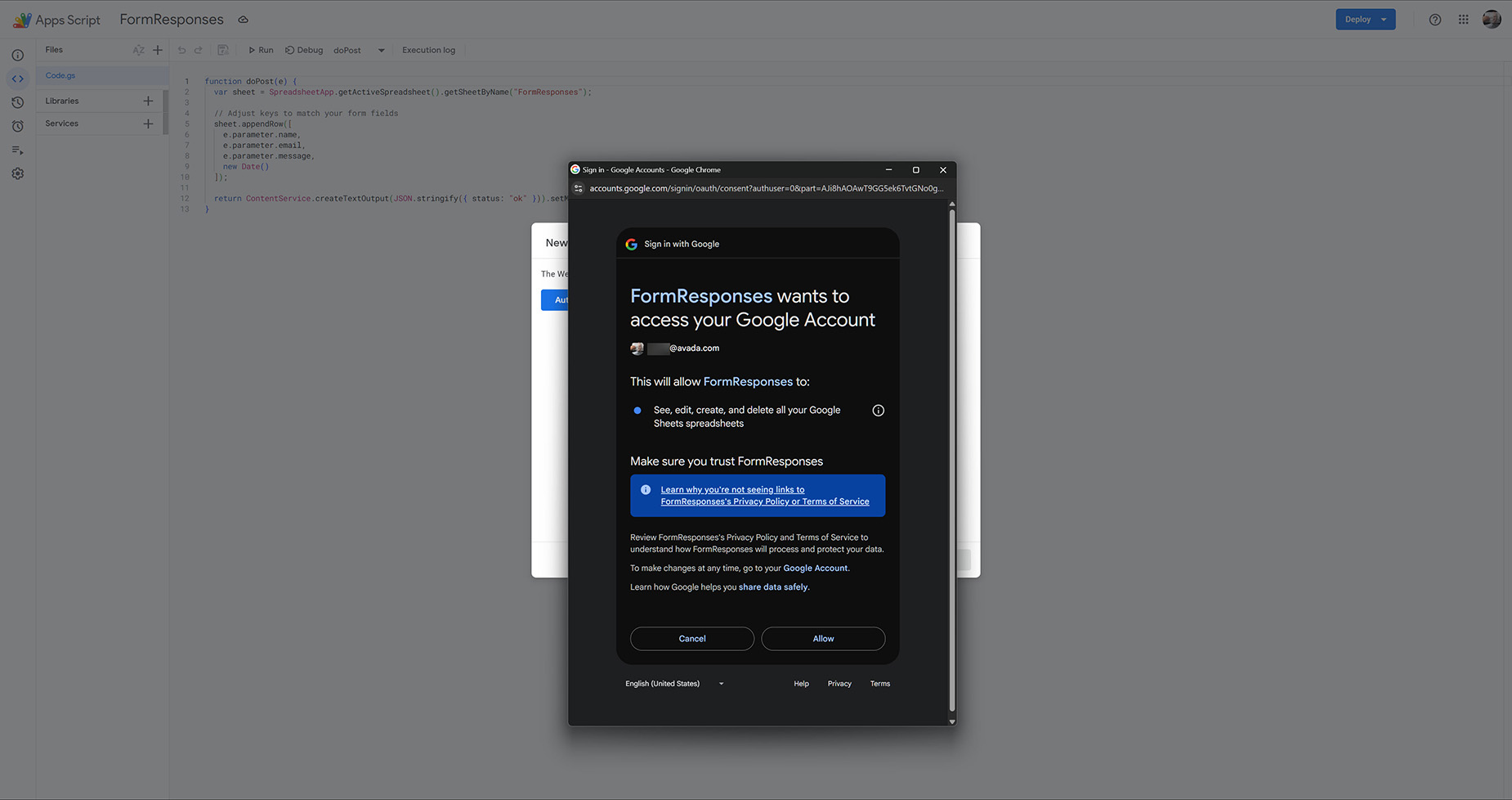 Authorisation – Step 2 Authorisation - Step 2