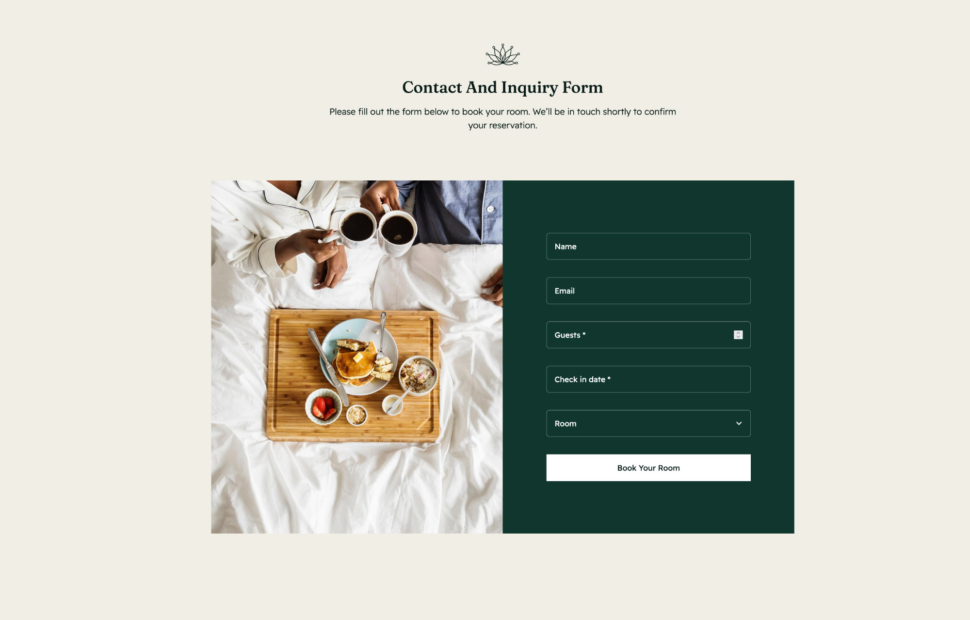 Avada Contact Form Example