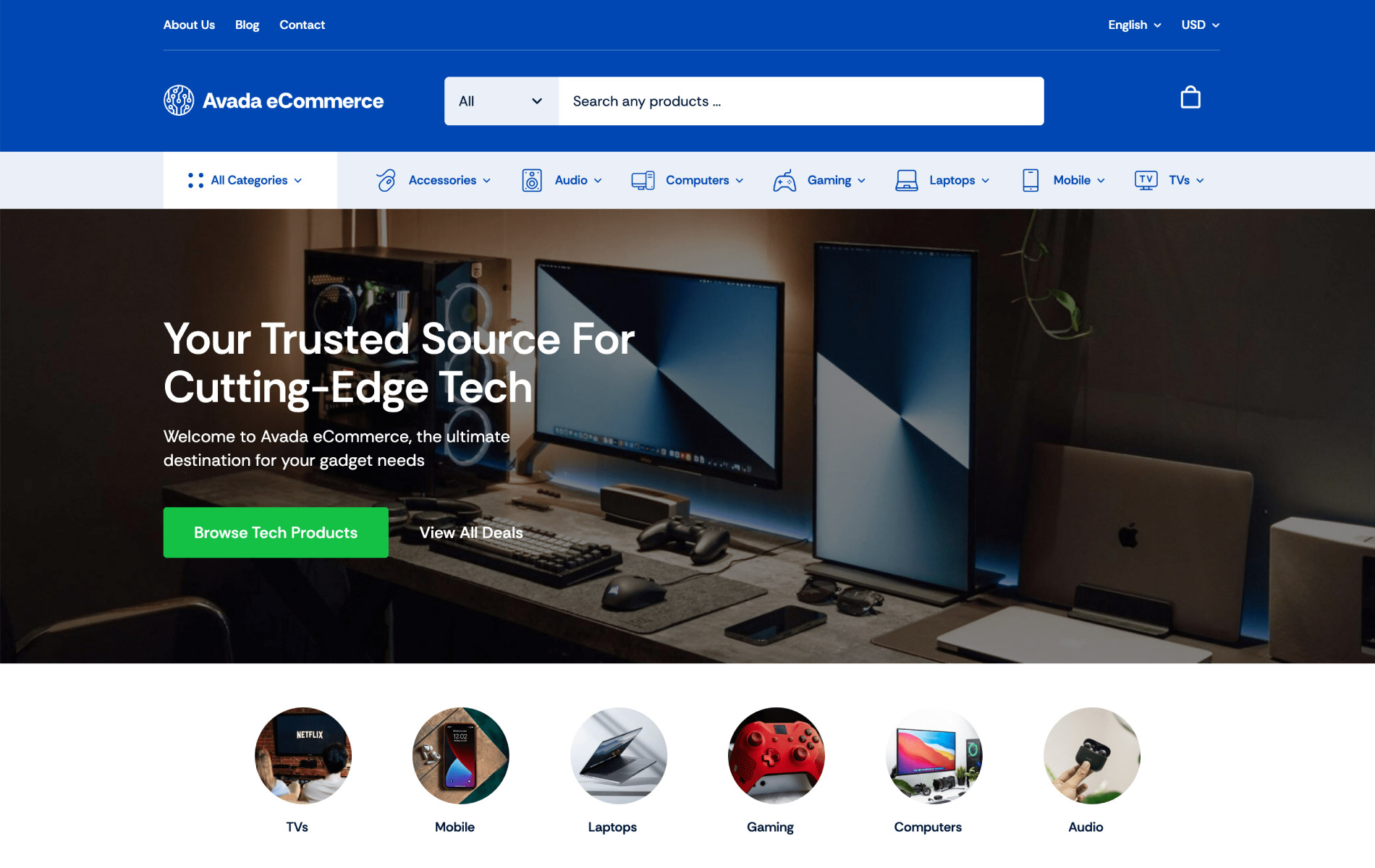 Avada eCommerce Website Avada eCommerce Website